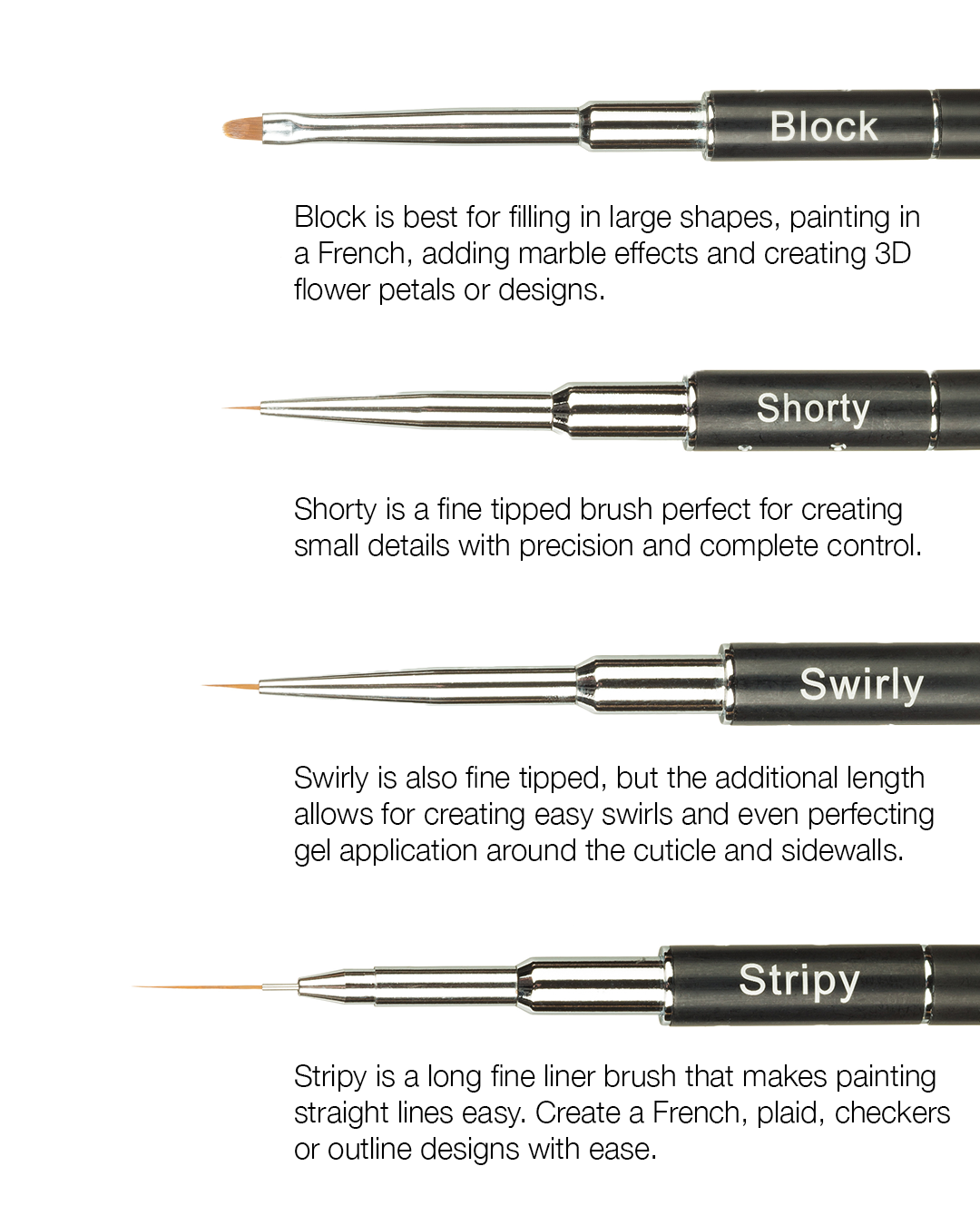 Light Elegance Art Brush Bundle - Creata Beauty - Professional Beauty Products