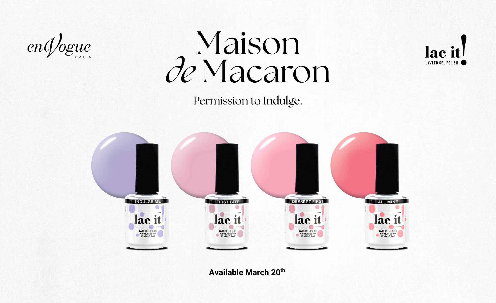 En Vogue Lac it! - Maison de Macaron Spring 2026 - 4 pack Collection