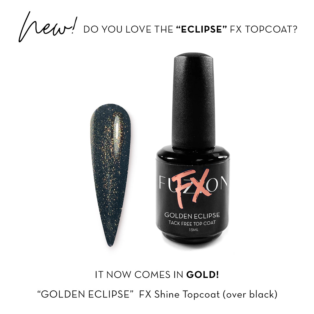 Fuzion FX Top Coat - Golden Eclipse - Creata Beauty - Professional Beauty Products