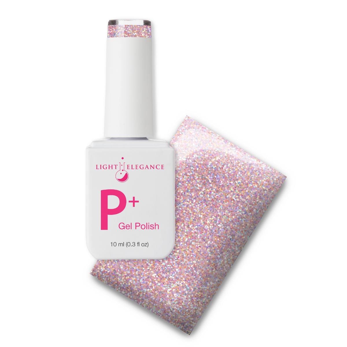 Light Elegance P+ Soak Off Glitter Gel - Over the Moon :: New Packaging - Creata Beauty - Professional Beauty Products