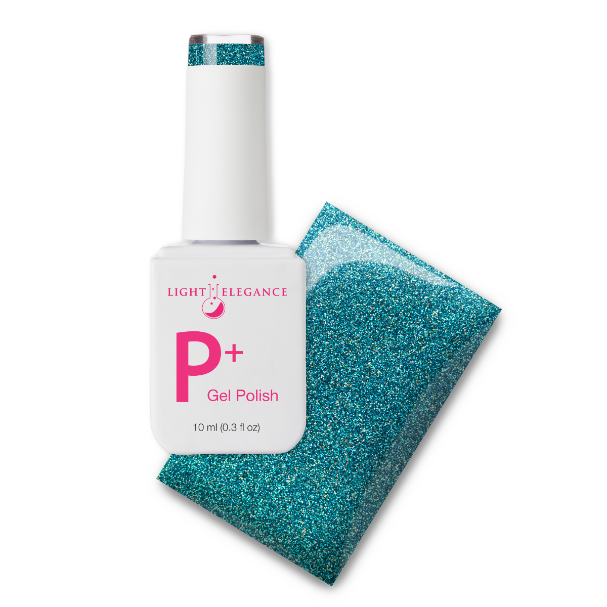 Light Elegance P+ Soak Off Glitter Gel - Blast Off Blue :: New Packaging
