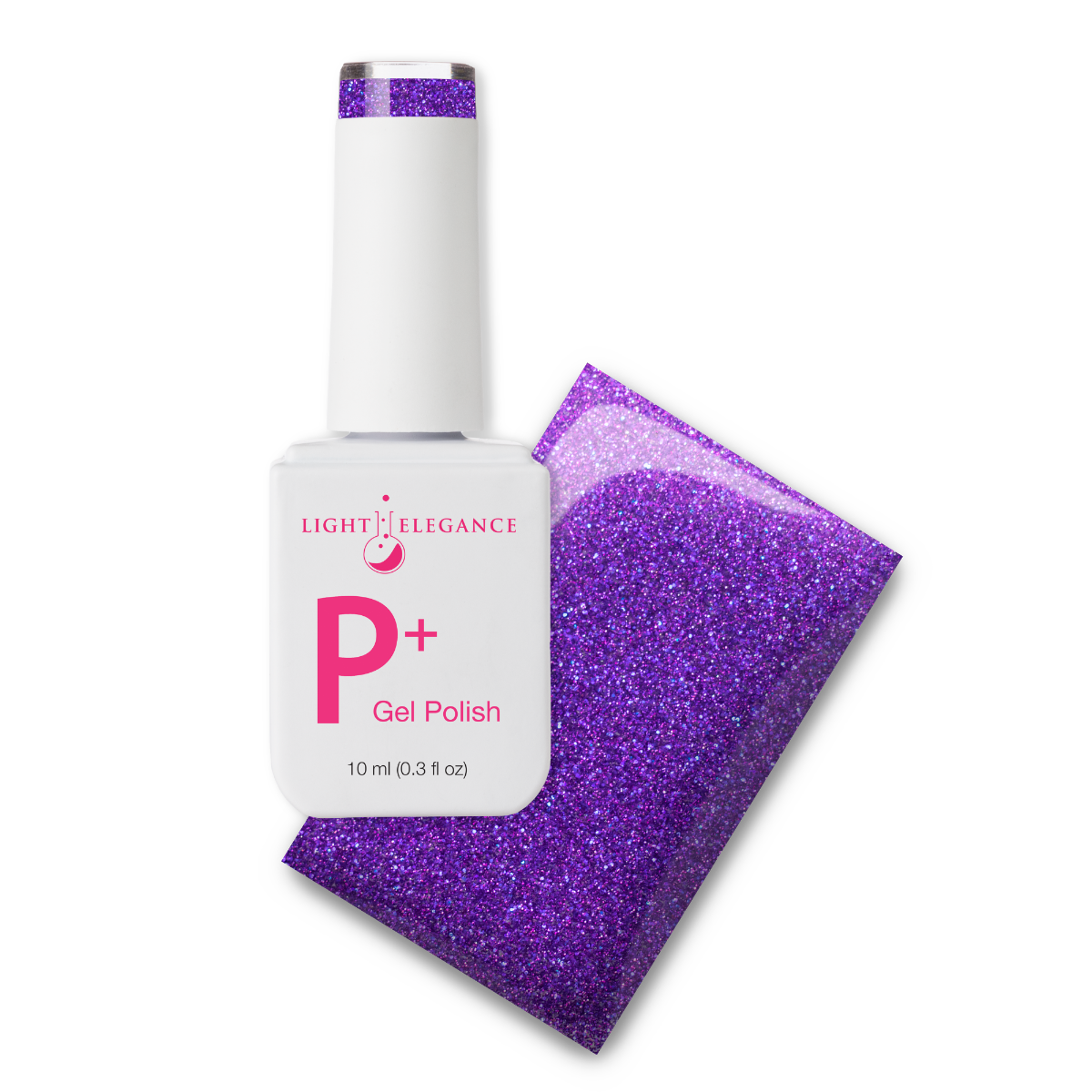 Light Elegance P+ Soak Off Glitter Gel - Amethyst Kiss :: New Packaging