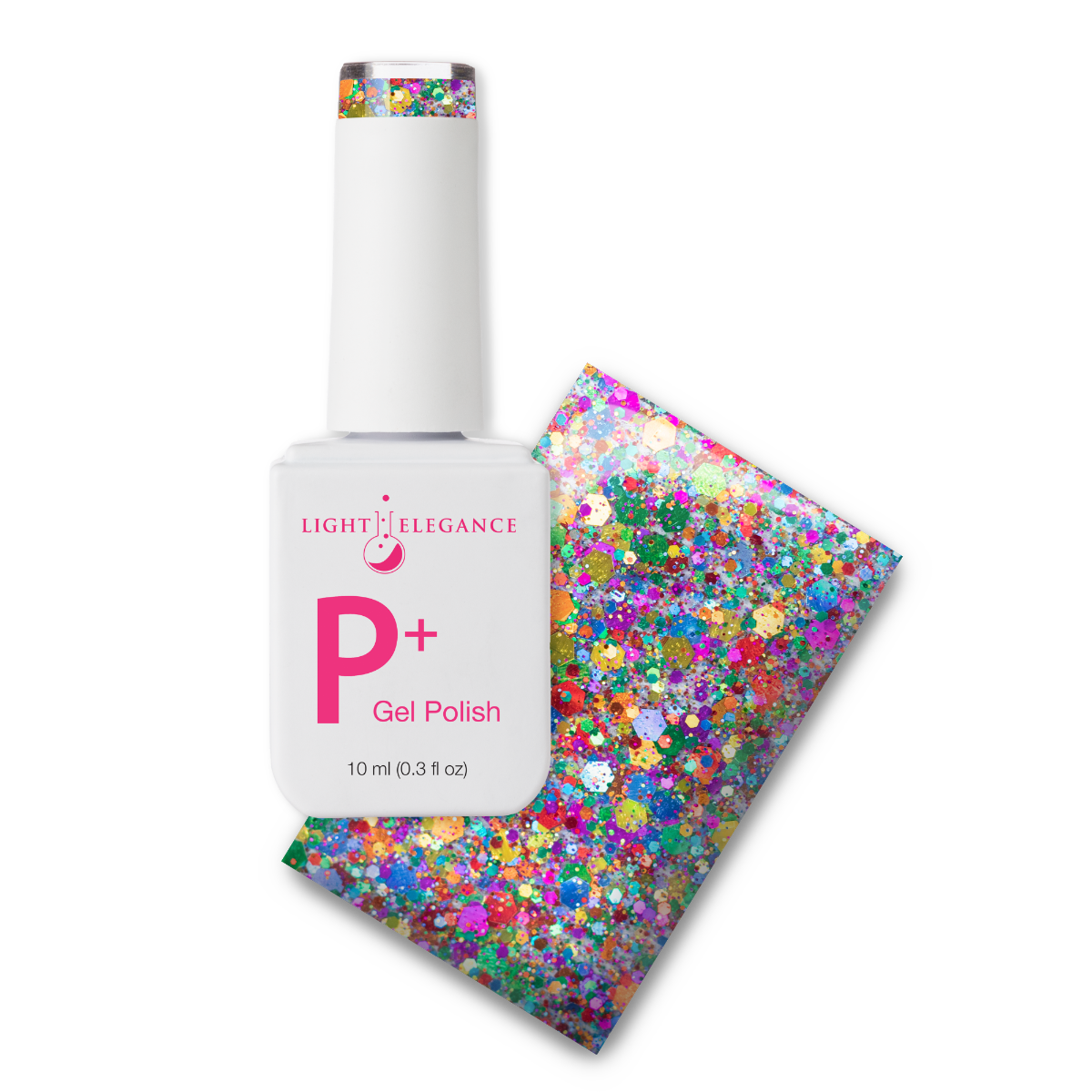 Light Elegance P+ Soak Off Glitter Gel - Everyone's a Critic :: New Packaging - Creata Beauty - Professional Beauty Products