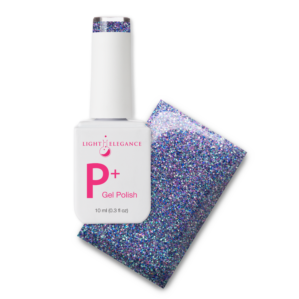 Light Elegance P+ Soak Off Glitter Gel - Tough Act to Follow :: New Packaging