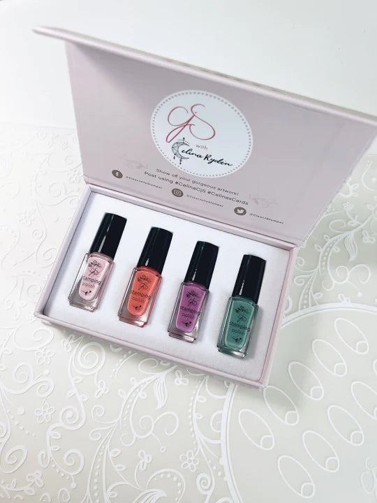 Clear Jelly Stamper Stamping Polish Kit - Celina Polish Collection - One (4 colors) - Creata Beauty - Professional Beauty Products