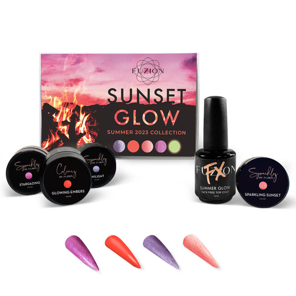 Fuzion Sunset Glow Summer 2023 Collection - Creata Beauty - Professional Beauty Products