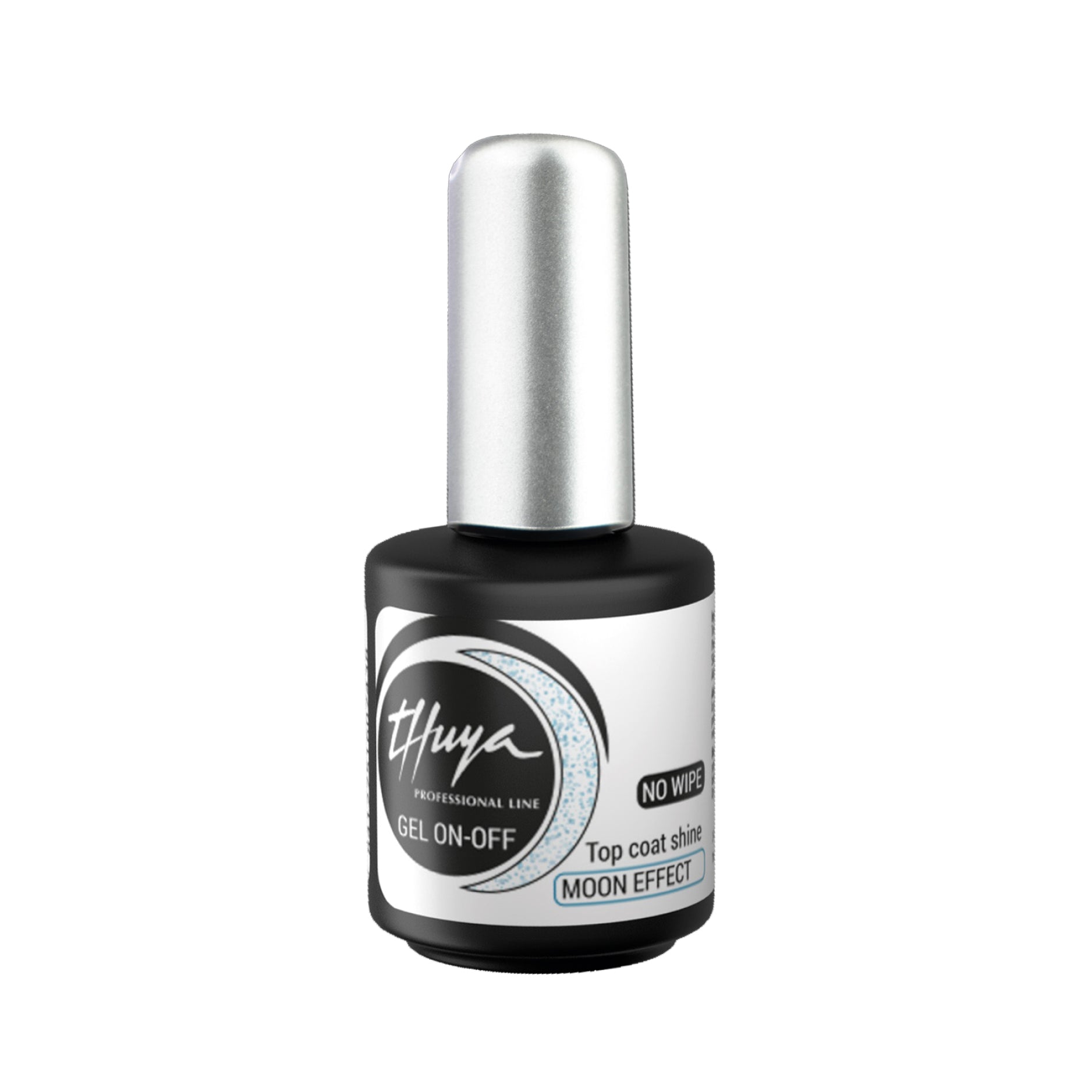 Thuya Nail Gel Polish - On-Off - Top Coat No Wipe Shine Moon Effects