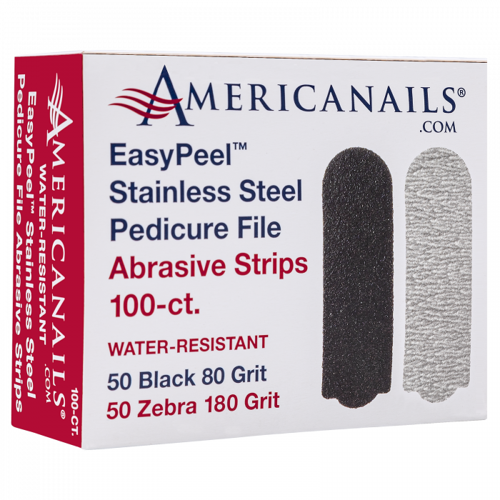 Americanails EasyPeel Pedicure Abrasive Replacement Strip | 80 + 180 Grit 100ct - Creata Beauty - Professional Beauty Products