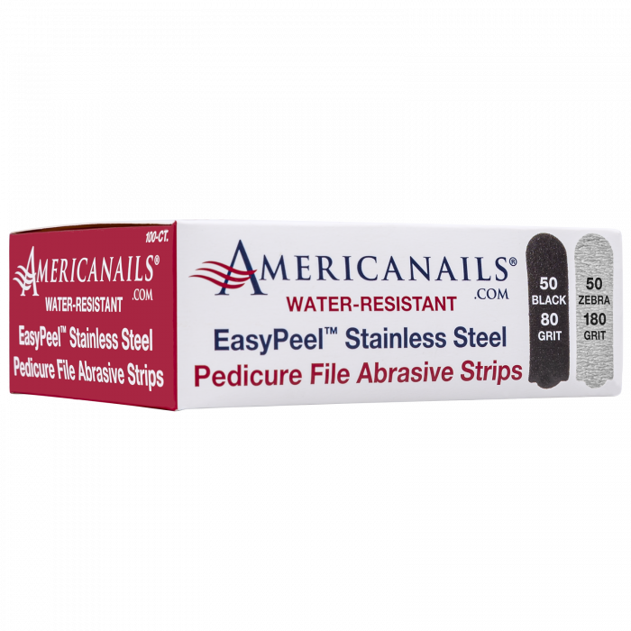 Americanails EasyPeel Pedicure Abrasive Replacement Strip | 80 + 180 Grit 100ct - Creata Beauty - Professional Beauty Products