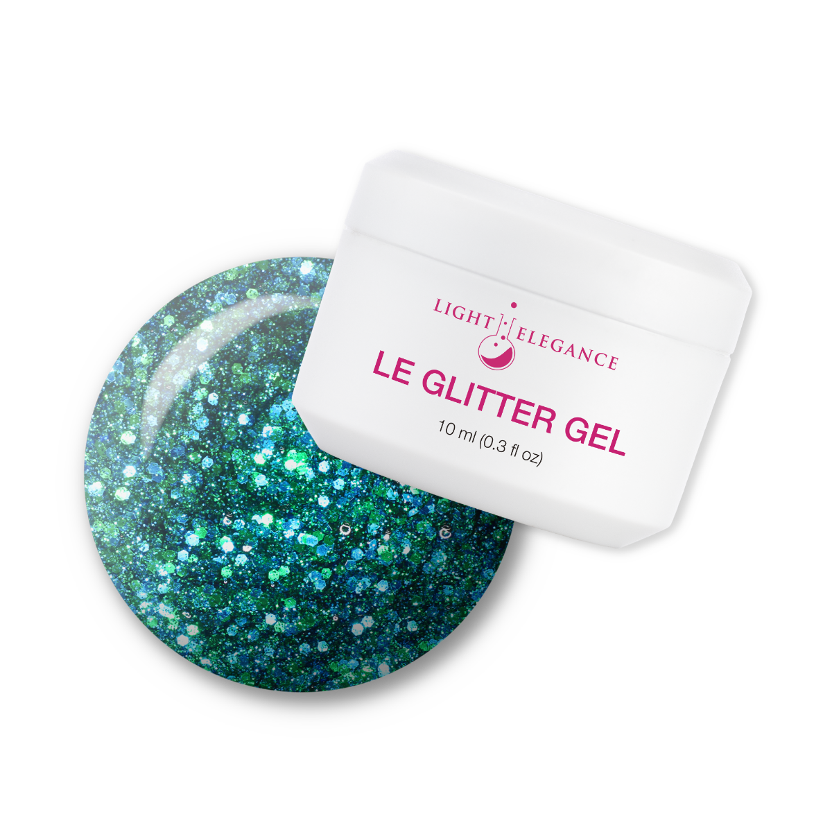 Light Elegance Glitter Gel - Gaudy but Gorgeous :: New Packaging - Creata Beauty - Professional Beauty Products
