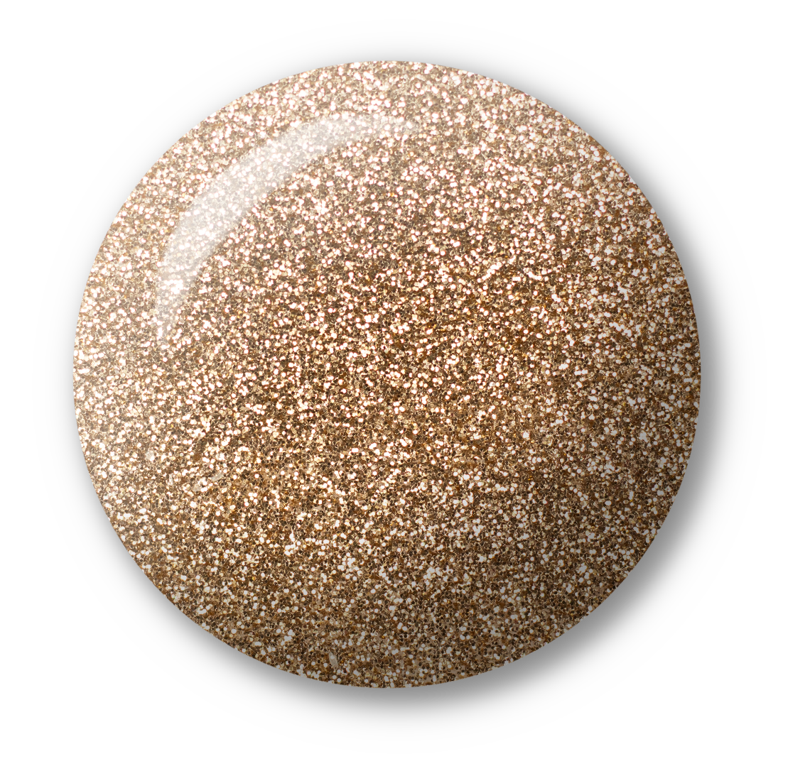 Light Elegance Glitter Gel - Gold :: New Packaging - Creata Beauty - Professional Beauty Products