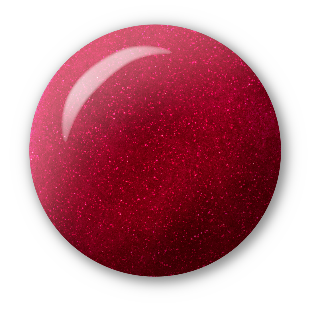 Light Elegance P+ Soak Off Glitter Gel - Red Chandelier :: New Packaging - Creata Beauty - Professional Beauty Products