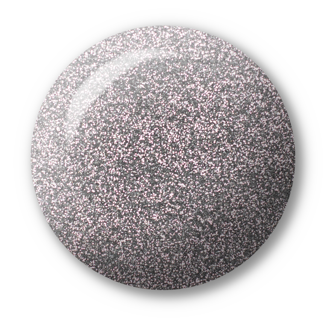Light Elegance Glitter Gel - Silver Sparkle :: New Packaging - Creata Beauty - Professional Beauty Products