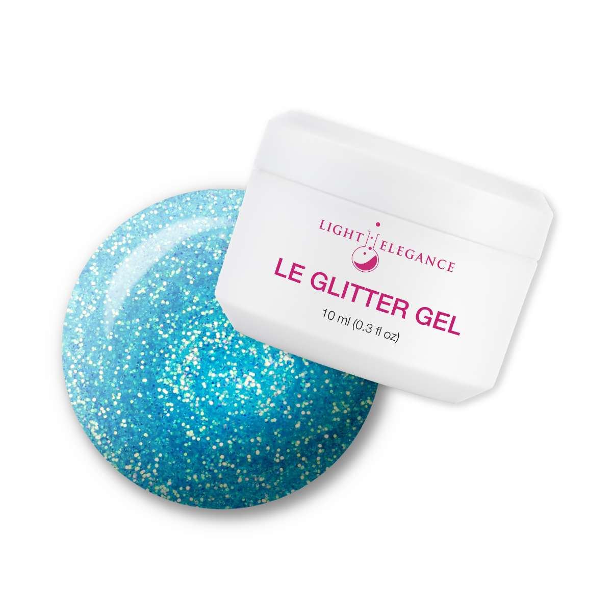 Light Elegance Glitter Gel - Snow Cone :: New Packaging - Creata Beauty - Professional Beauty Products
