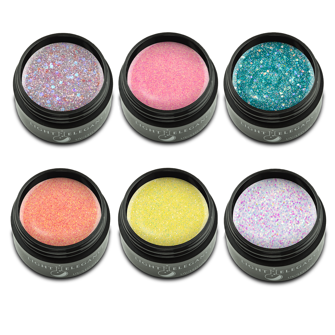 Light Elegance Spring Glitter Gel Bargain Bundle - Creata Beauty - Professional Beauty Products