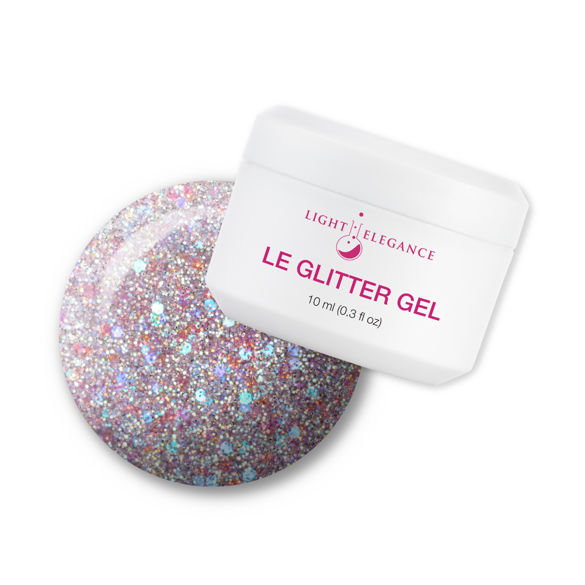 Light Elegance Glitter Gel - Sugar Coated :: New Packaging