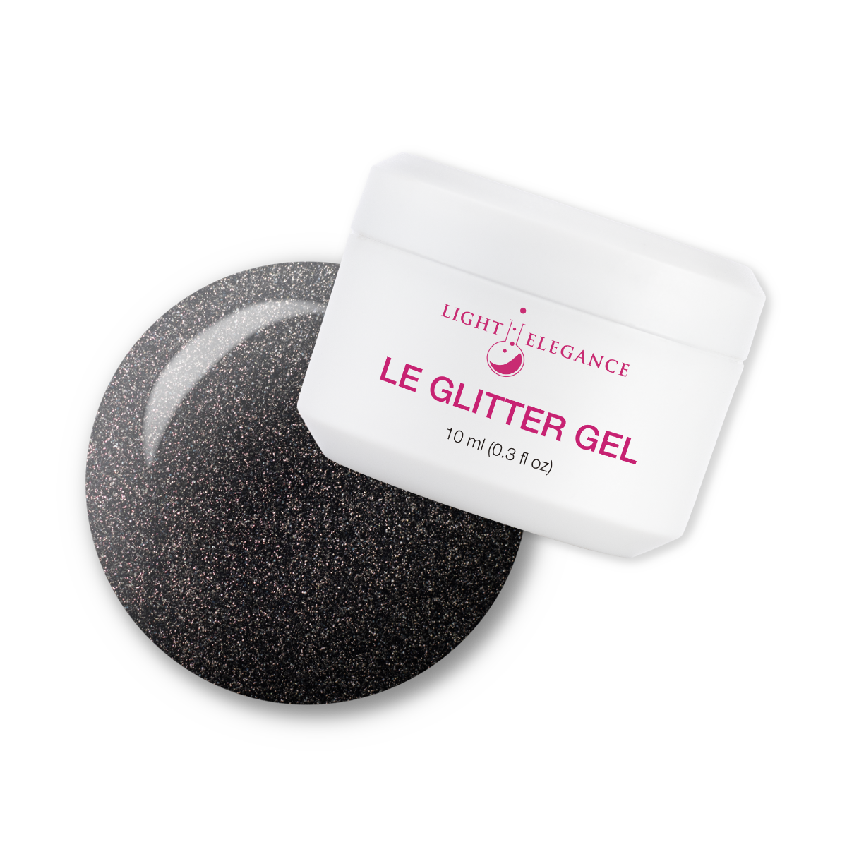 Light Elegance Glitter Gel - Tall, Dark and Handsome :: New Packaging - Creata Beauty - Professional Beauty Products