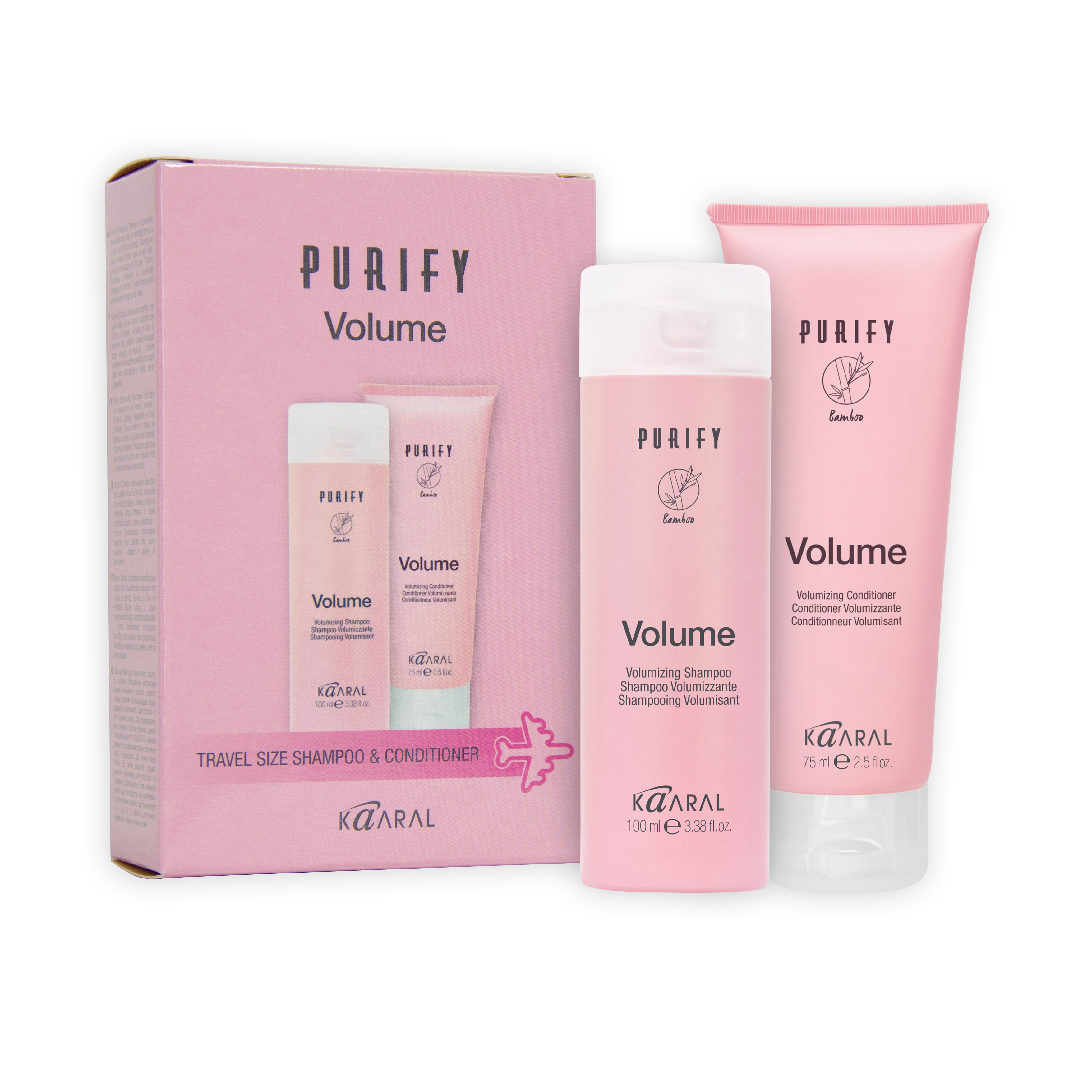 Purify Volume Shampoo + Conditioner Travel Kit  - By Kaaral