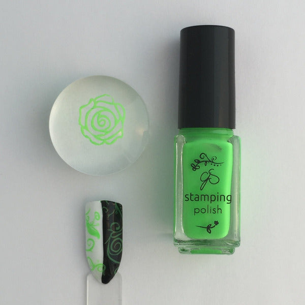 Clear Jelly Stamper Polish - CJS012 Glee Tree Green - Creata Beauty - Professional Beauty Products