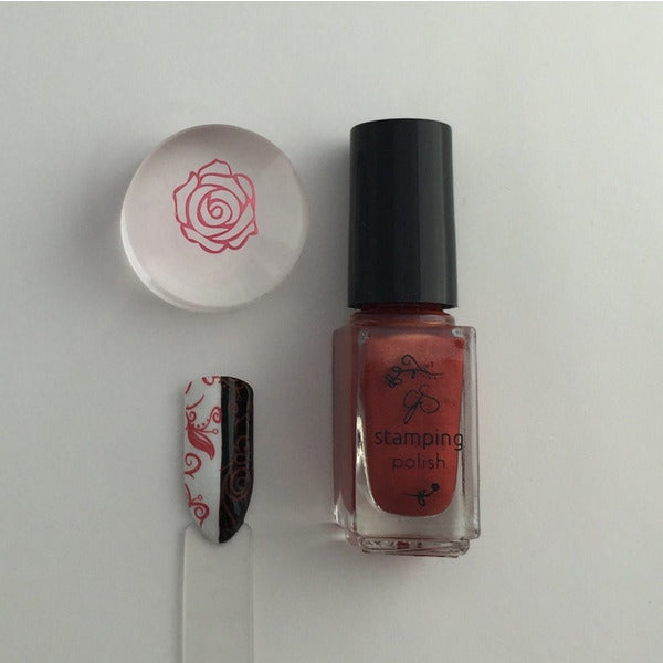 Clear Jelly Stamper Polish - CJS024 Copper Rose - Creata Beauty - Professional Beauty Products
