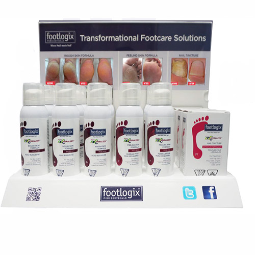 Footlogix - Anti-Microbial Counter Display - Creata Beauty - Professional Beauty Products