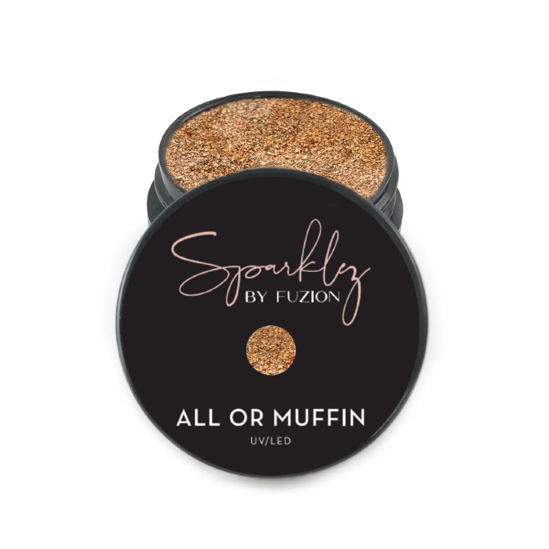 Fuzion Sparklez Gel - All or Muffin - Creata Beauty - Professional Beauty Products