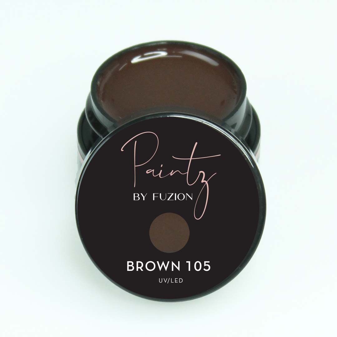 Fuzion Paintz Gel - Brown 105 - Creata Beauty - Professional Beauty Products