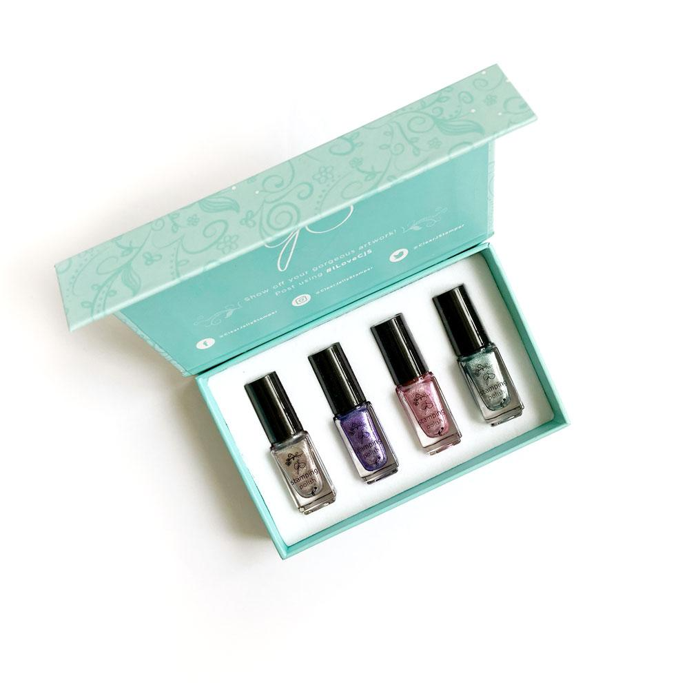 Clear Jelly Stamper Polish Kit - Winter Wonderland (4 colors) *SEASONAL* - Creata Beauty - Professional Beauty Products