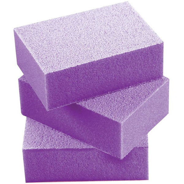 Silkline Mini Disposable Buffing Blocks - Purple 120/120 - Creata Beauty - Professional Beauty Products