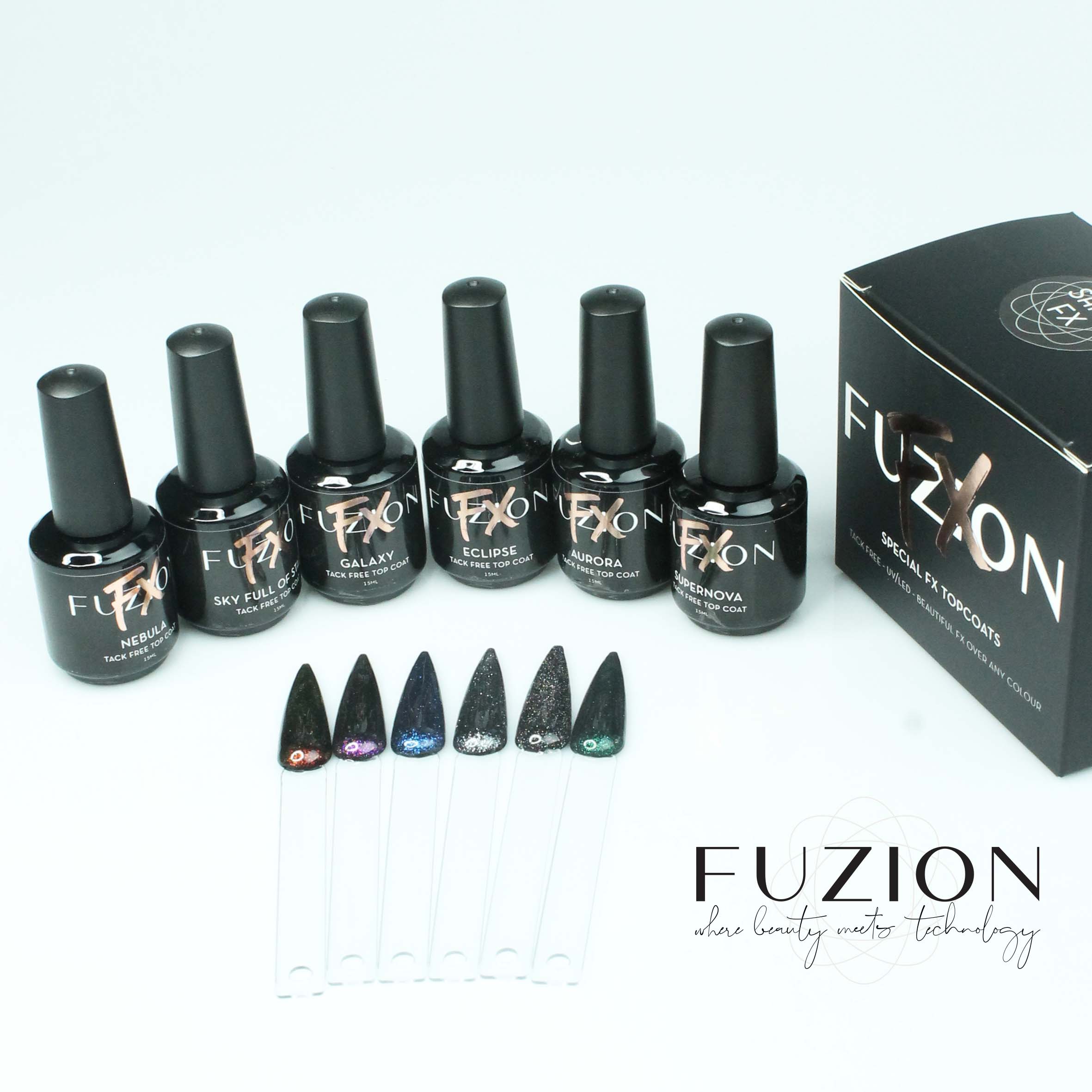 Fuzion FX - Shine Top Coat Collection - Creata Beauty - Professional Beauty Products