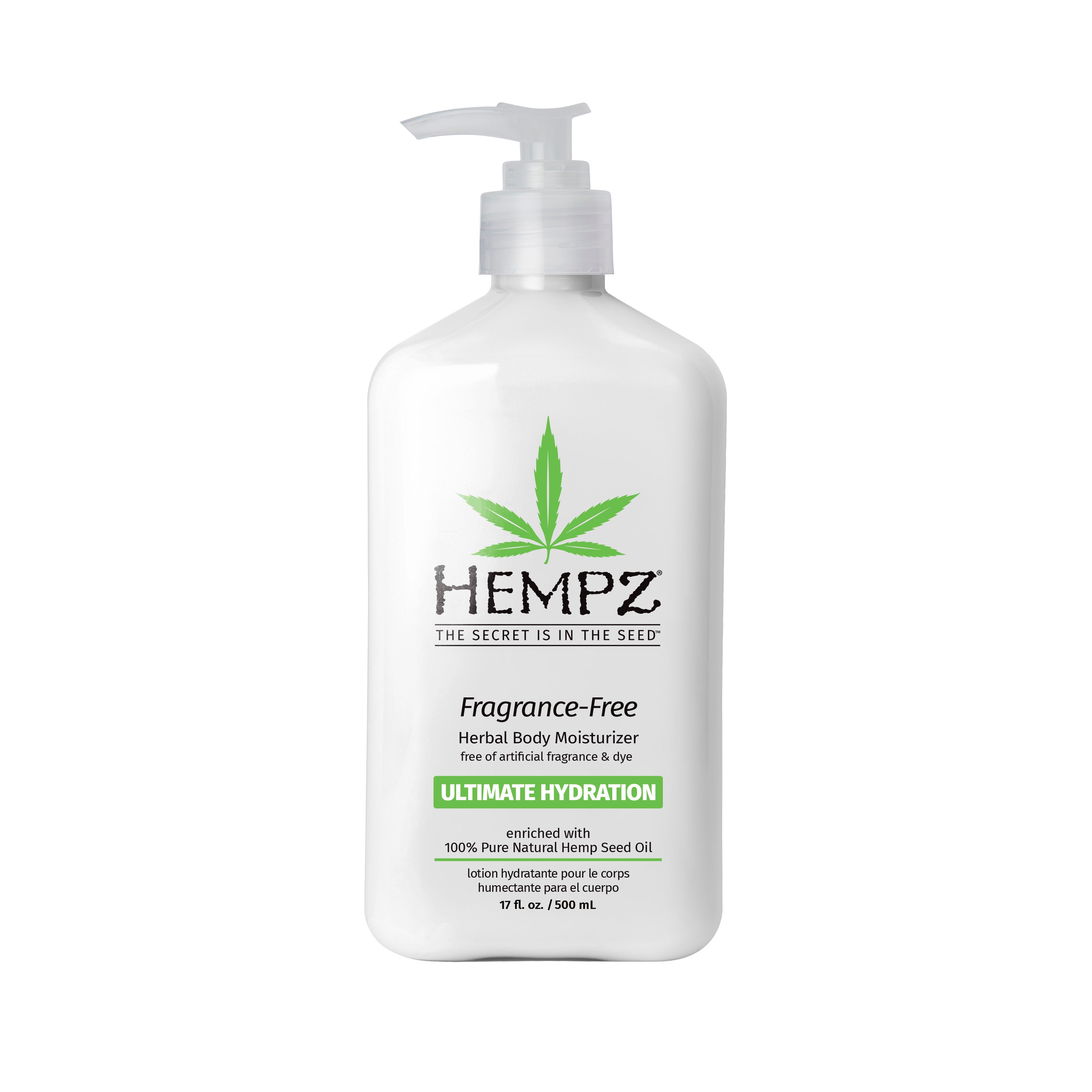 Hempz - Fragrance-Free Herbal Body Moisturizer - Creata Beauty - Professional Beauty Products