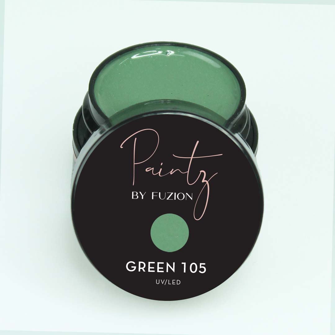 Fuzion Paintz Gel - Green 105 - Creata Beauty - Professional Beauty Products