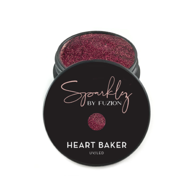 Fuzion Sparklez Gel - Heart Baker - Creata Beauty - Professional Beauty Products
