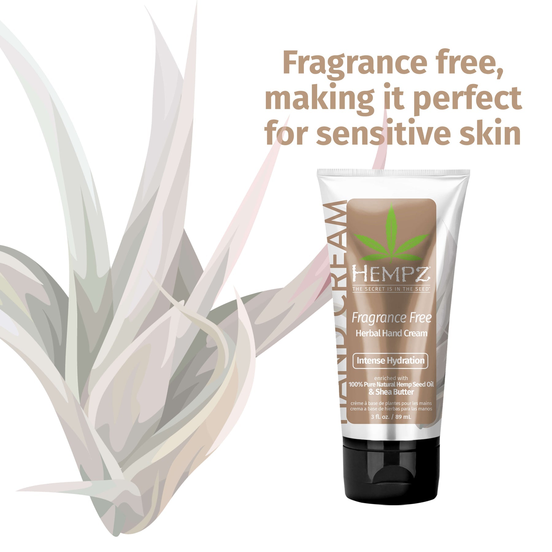 Hempz - Fragrance Free Herbal Hand Cream - Creata Beauty - Professional Beauty Products