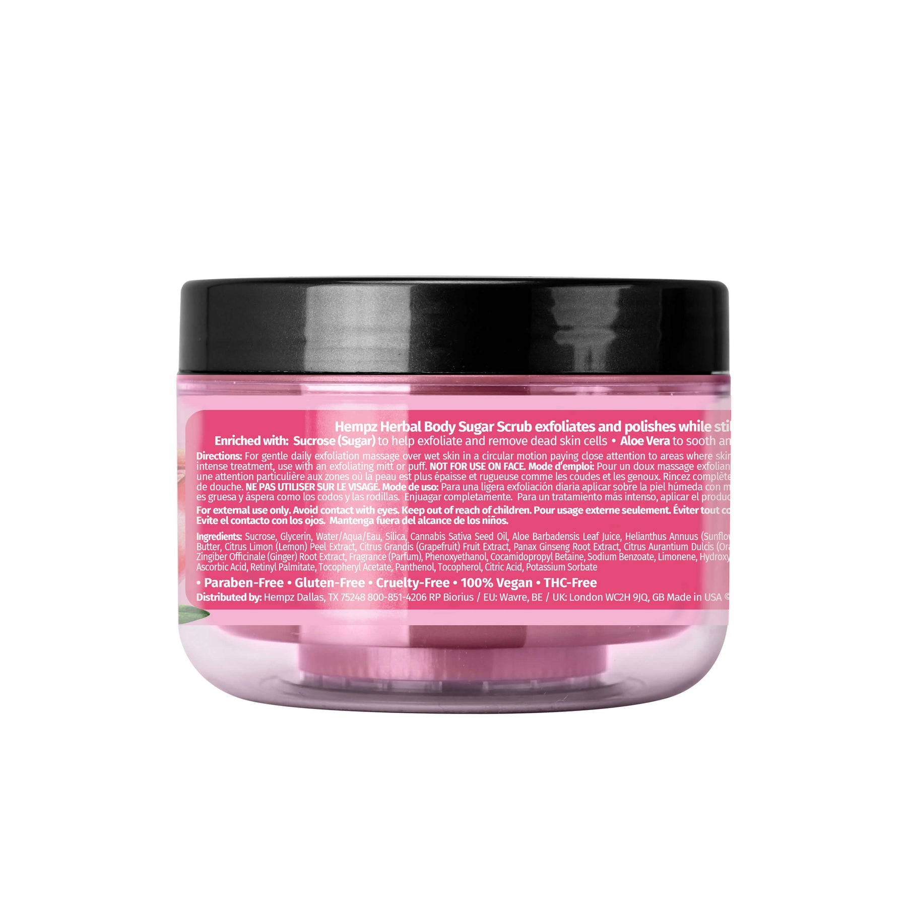 Hempz - Pomegranate Herbal Sugar Scrub - Creata Beauty - Professional Beauty Products