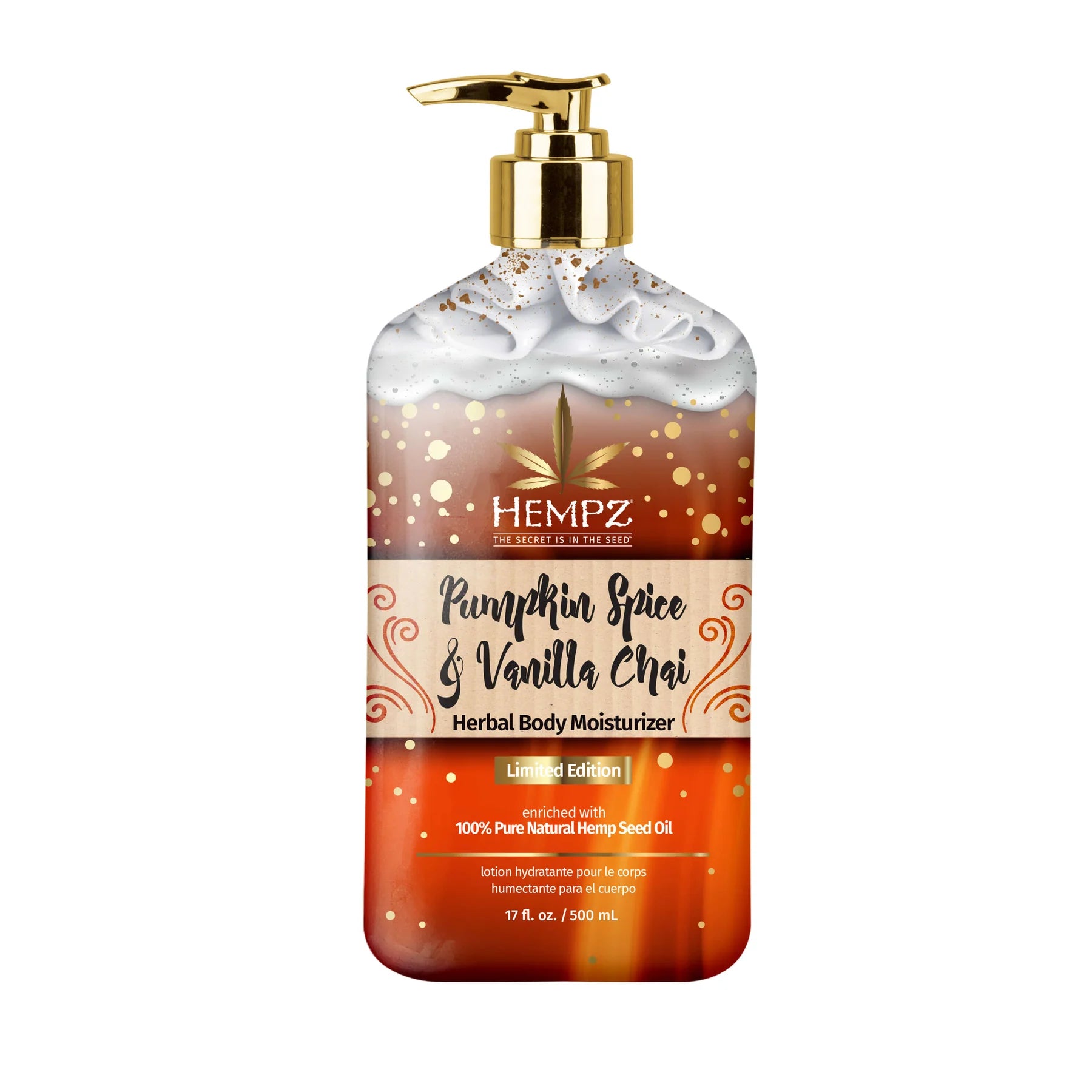 Hempz - Limited Edition Pumpkin Spice & Vanilla Chai Herbal Body Moisturizer - Creata Beauty - Professional Beauty Products