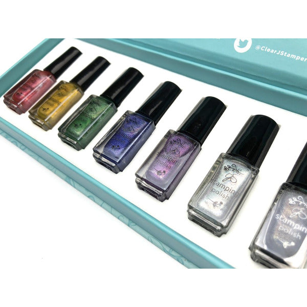 Clear Jelly Stamper Polish Kit - Holo (7 colours) - Creata Beauty - Professional Beauty Products