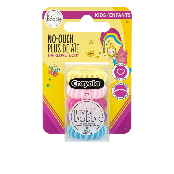 Invisibobble Crayola Kids Spiral 5pc - Limited Edition Collection - Creata Beauty - Professional Beauty Products
