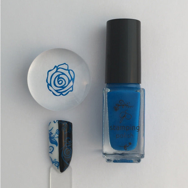 Clear Jelly Stamper Polish - CJS010 Gotta Be Blue - Creata Beauty - Professional Beauty Products