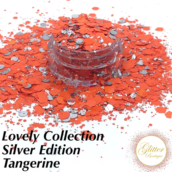 Glitter Boutique Lovely Collection Silver Edition - Tangerine - Creata Beauty - Professional Beauty Products