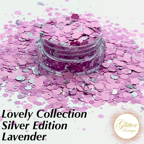 Glitter Boutique Lovely Collection Silver Edition - Lavender - Creata Beauty - Professional Beauty Products