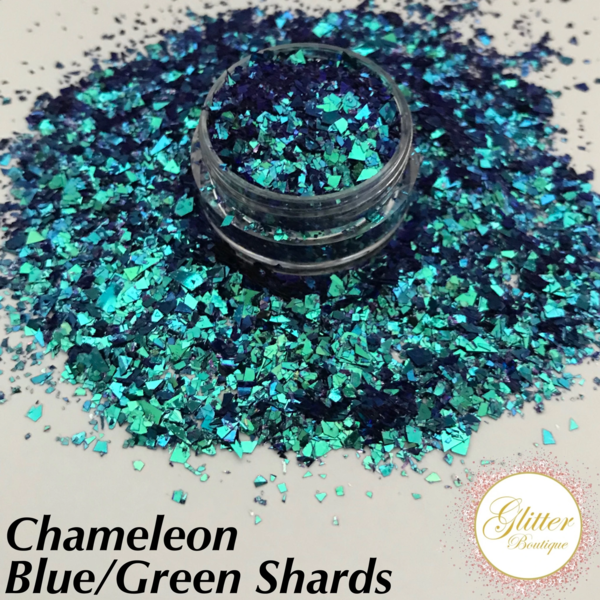 Glitter Boutique - Chameleon Blue/Green Shards - Creata Beauty - Professional Beauty Products