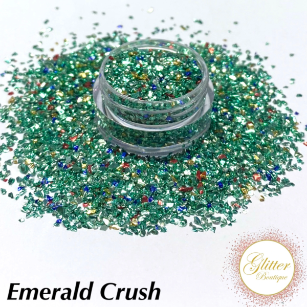 Glitter Boutique Crushed Collection - Emerald Crush - Creata Beauty - Professional Beauty Products