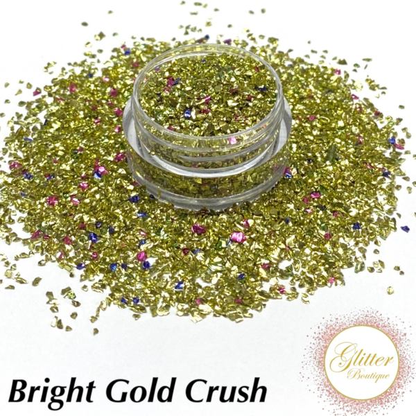 Glitter Boutique Crushed Collection - Bright Gold Crush - Creata Beauty - Professional Beauty Products