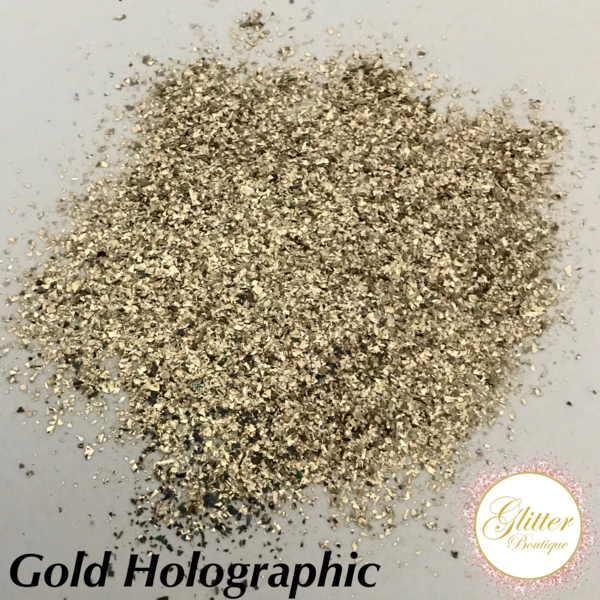 Glitter Boutique - Gold Holographic Shards - Creata Beauty - Professional Beauty Products