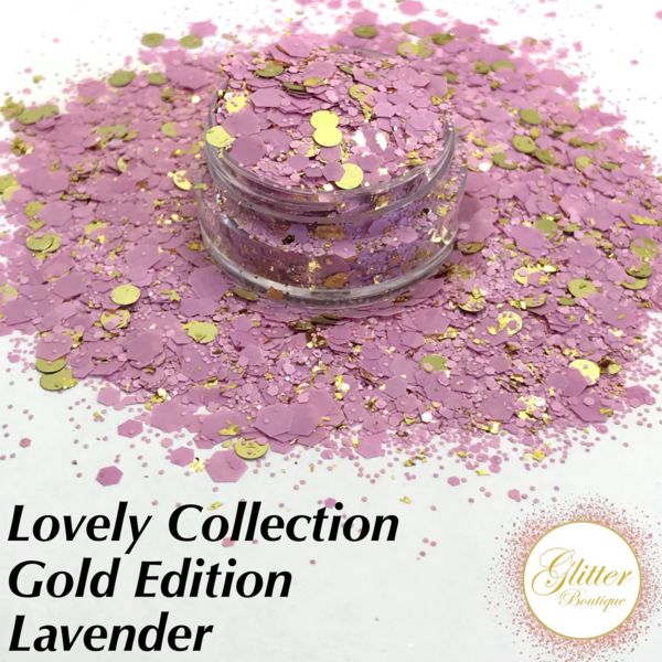 Glitter Boutique Lovely Collection Gold Edition - Lavender - Creata Beauty - Professional Beauty Products