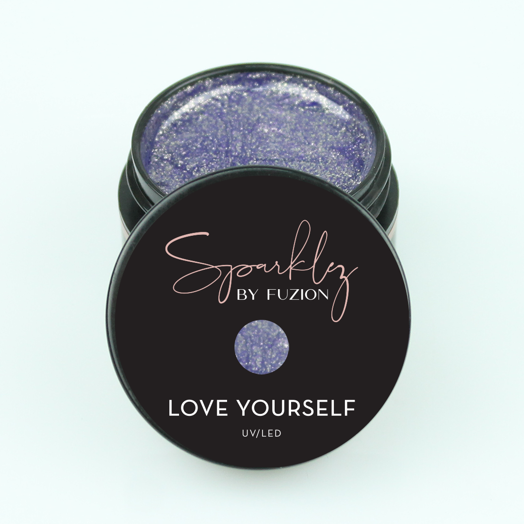 Fuzion Sparklez Gel - Love Yourself - Creata Beauty - Professional Beauty Products