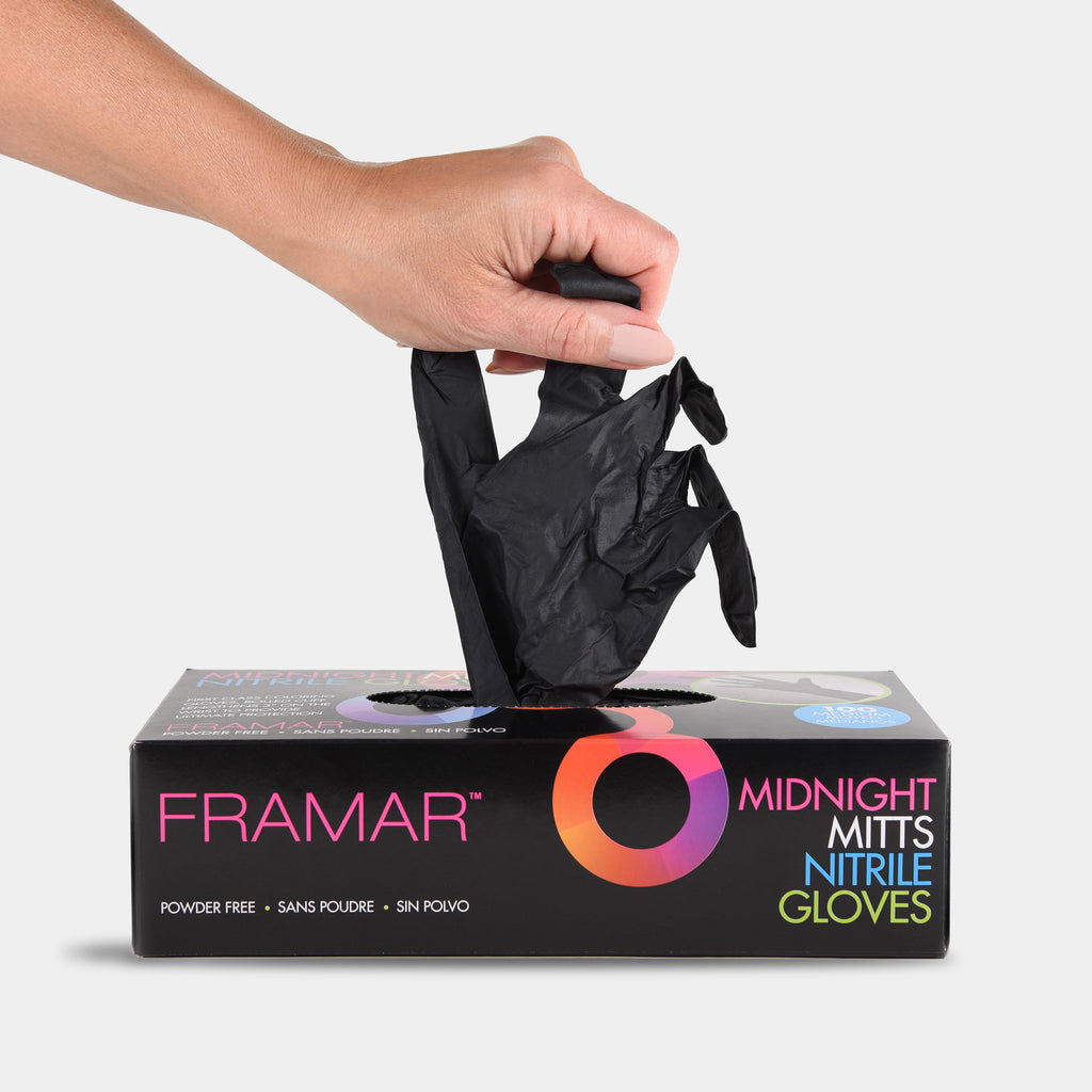 Framar Gloves - Midnight Mitts (Nitrile) - Small - Creata Beauty - Professional Beauty Products
