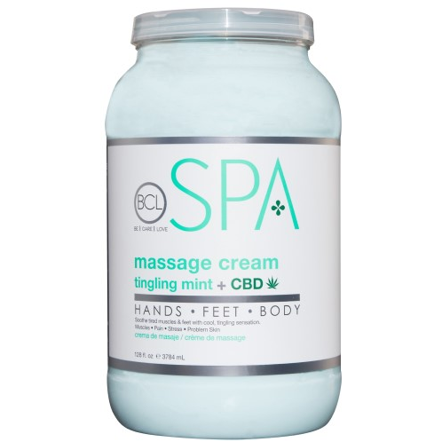 BCL Spa Massage Cream - Tingling Mint + CBD - Creata Beauty - Professional Beauty Products