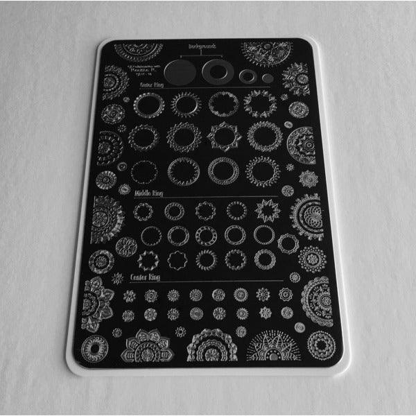 Clear Jelly Stamper Plate Large - Myriad of Mandalas (CjSLC-18) - Creata Beauty - Professional Beauty Products